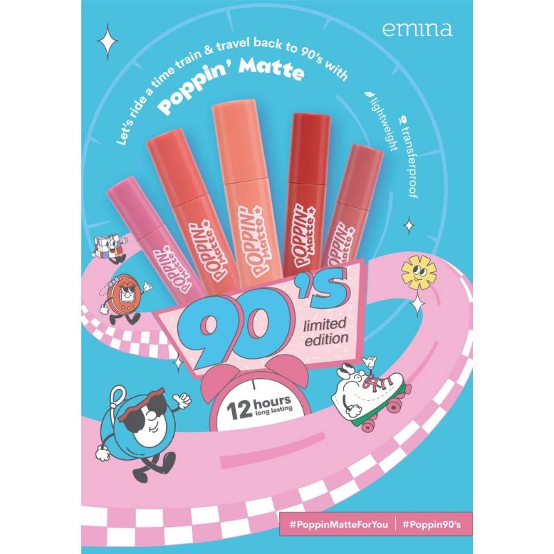 EMINA Poppin Matte | Lip Matte Lipcream 4,5g BPOM