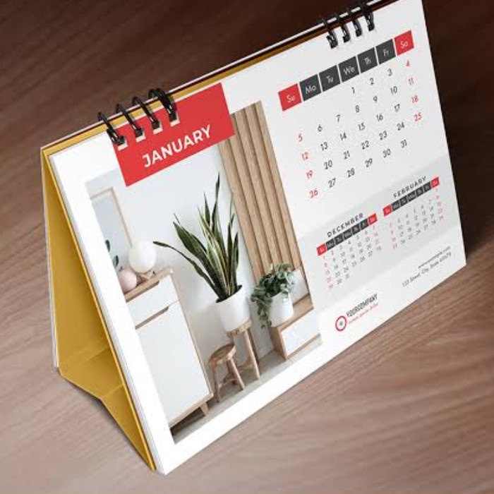 

;&;&;&;&] KALENDER meja custom 7 lembar murah satuan