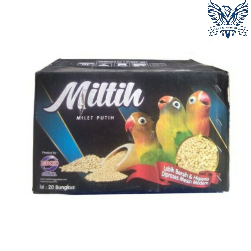 Pakan Burung Miltih Milet Putih 1 dus 20pcs Pakan Lovebird dll