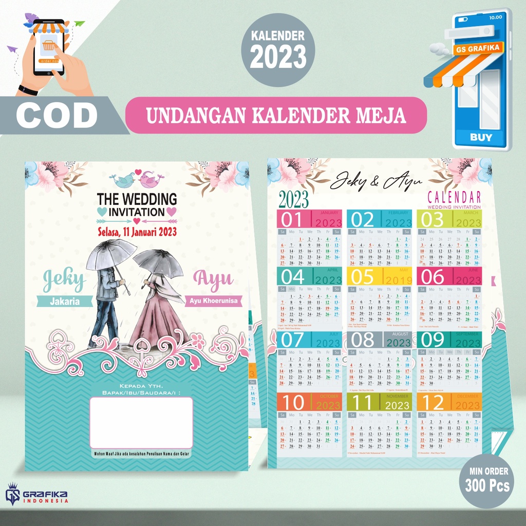 

UNDANGAN PERNIKAHAN KALENDER 2023 CUSTOME