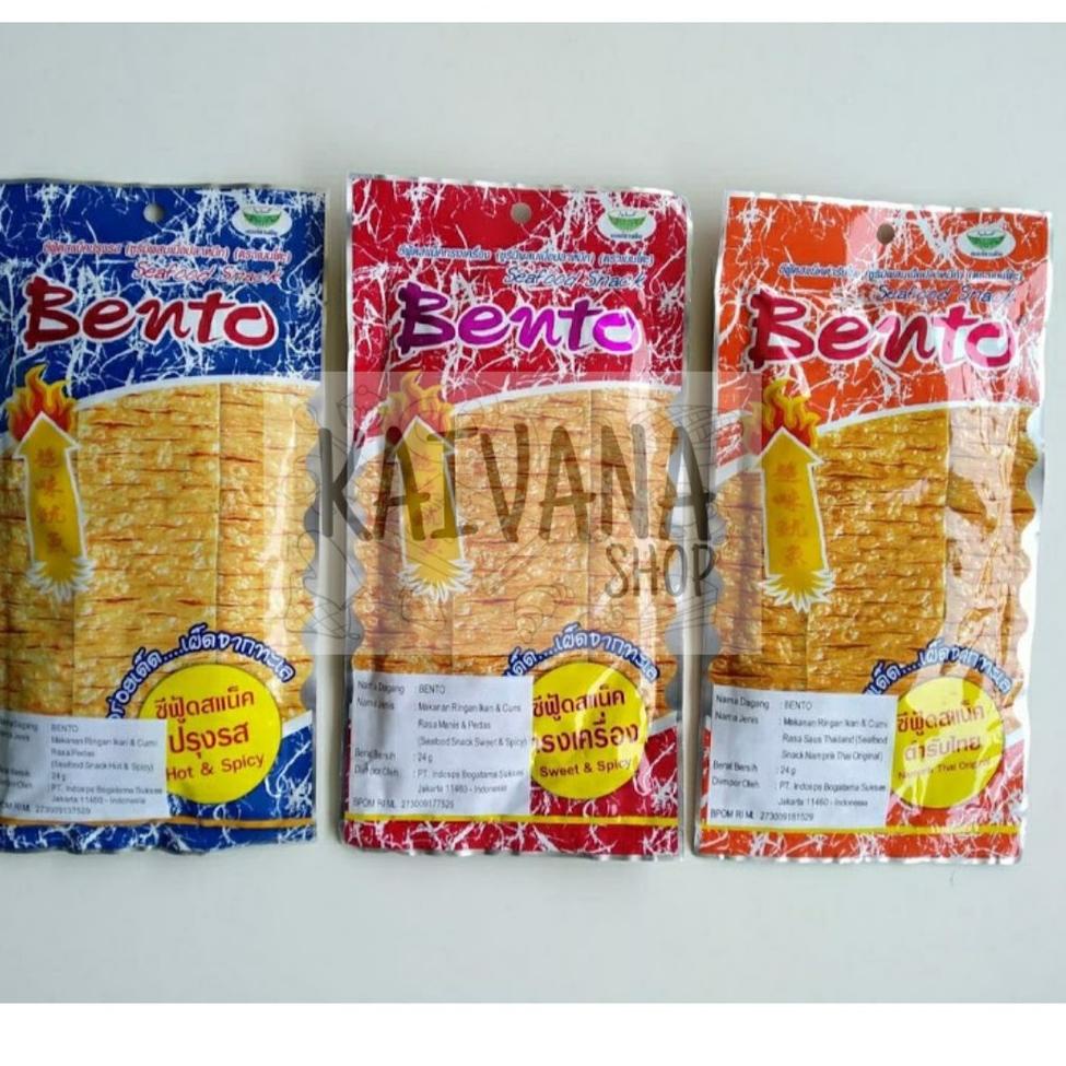 

(K-S3S-») BENTO Seafood 24 Gram | Snack Pedas Thailand | Snack Juhi Thailand super keren