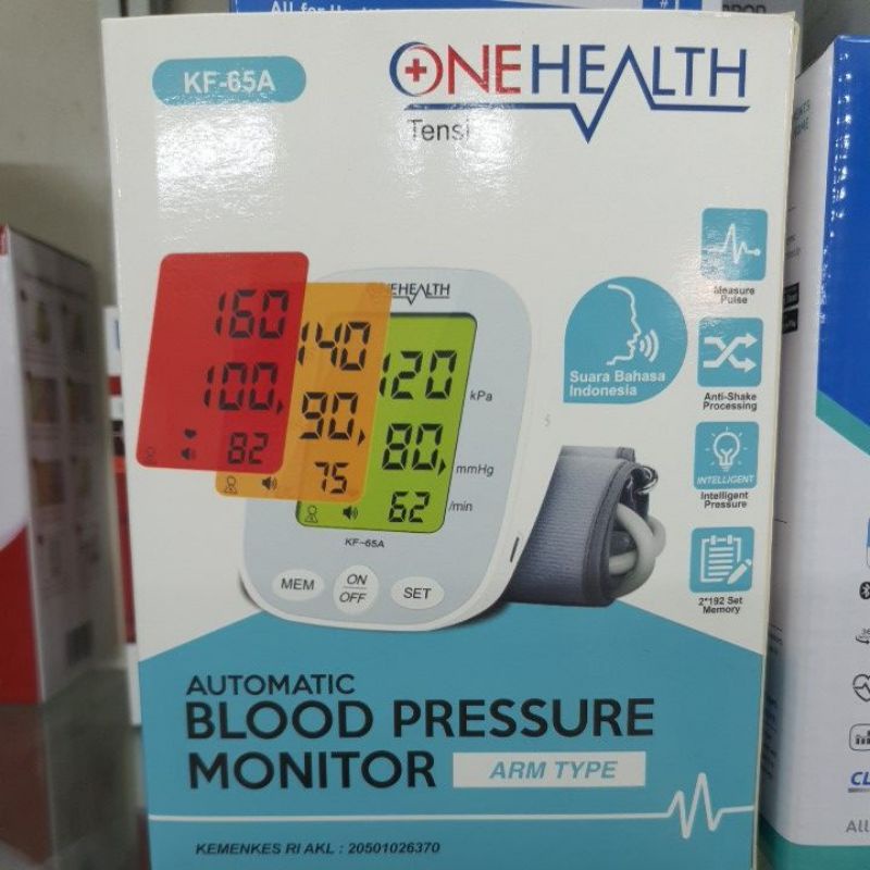 tensimeter digital onehealth KF 65A alat cek tekanan darah