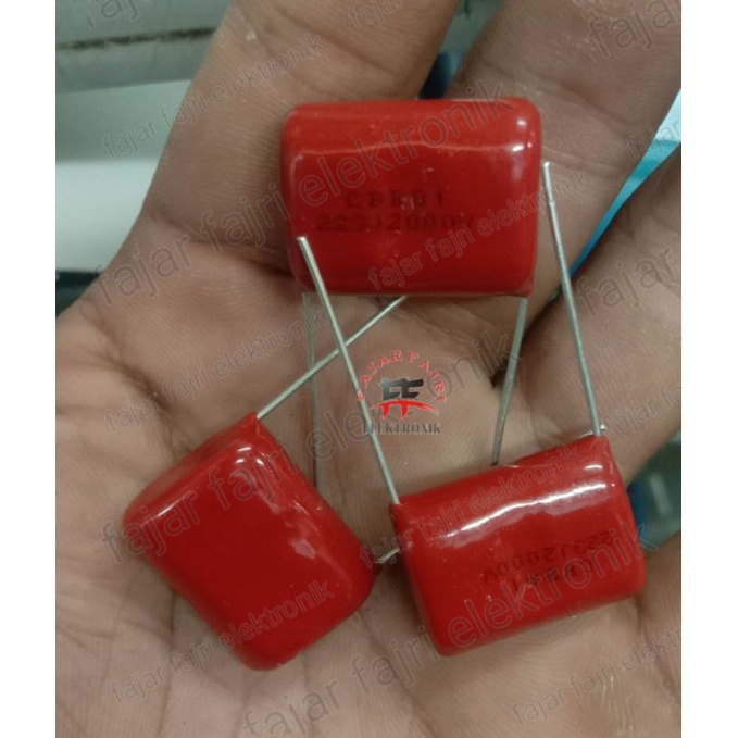 Capacitor Milar 22n 223j 2000v Kapasitor milar 22 nano 2kv 223 2000 volt