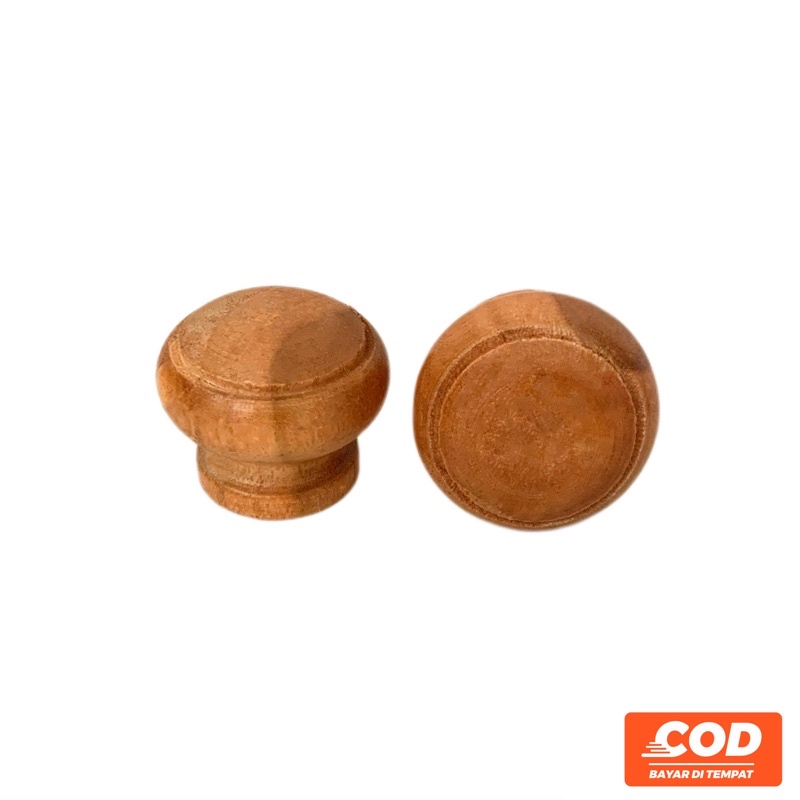 Knop Kayu Jati Tarikan Laci 3 cm