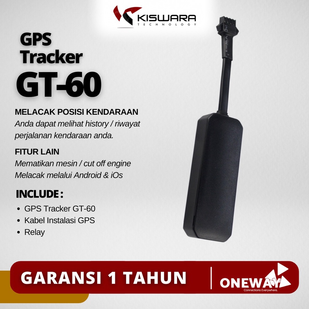 OneWay GPS Tracker GT-60 [2G] alat pelacak