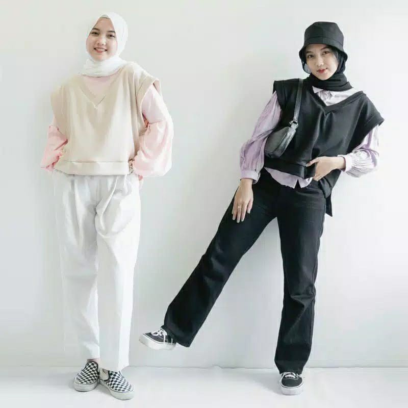 IL - SALE ALYEEN VEST WANITA | KANI VEST KNIT / IVY VEST ROMPI WANITA