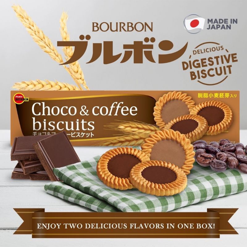 Bourbon Choco &amp; Coffee Biskuits 99gr