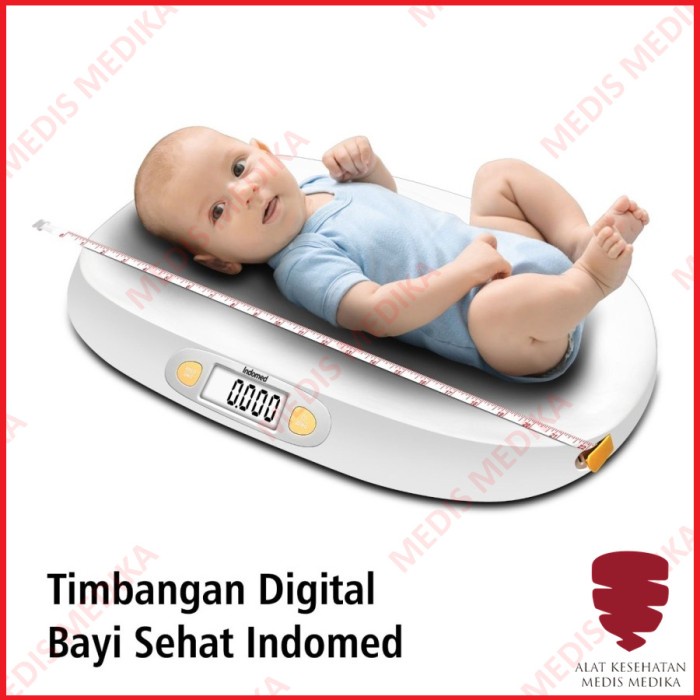 Timbangan Digital Bayi Sehat Indomed Infant Baby Scale Berat Tinggi Badan