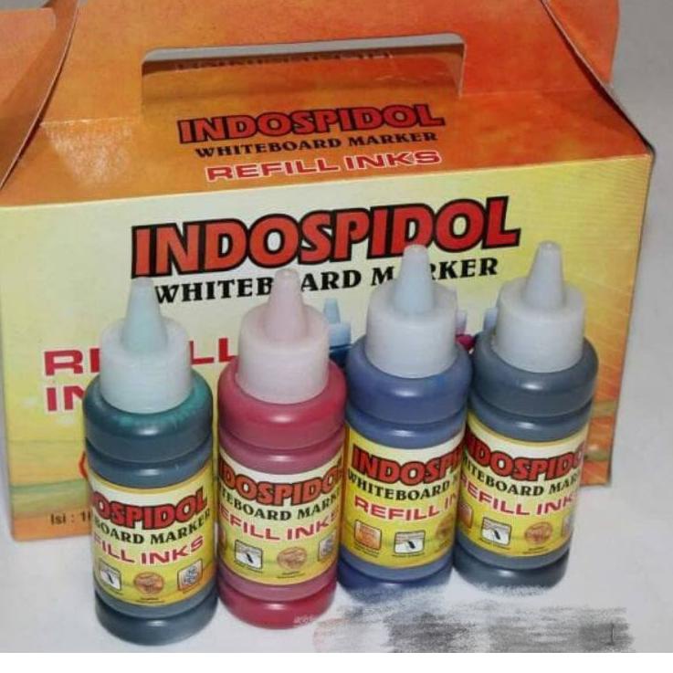 

Seller Resmi Tinta Isi Ulang Spidol Whiteboard Marker Indospidol 100 ml (Hitam,merah dan biru)