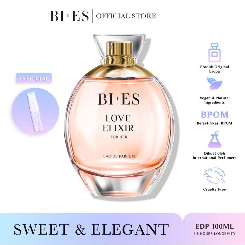 BIES Love Elixir Parfume EDP 100ml Original - BI ES Love Elixir - Black Opium BIES