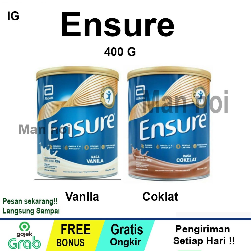 

ENSURE Susu Rendah Laktosa Coklat 400g 400 g