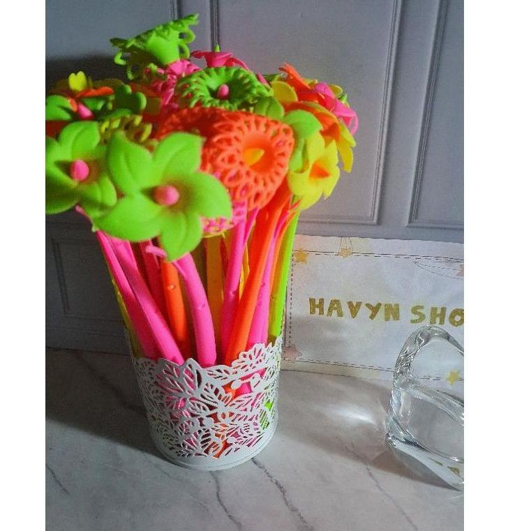 

[PRODUK HMVUF] (12pc) pen gel bunga/gel pen bunga/pen INUL/pen MATAHARI JBD