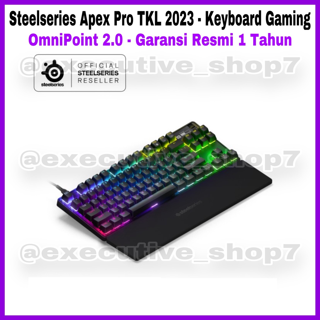 Steelseries Apex Pro TKL 2023 - Keyboard Gaming OmniPoint 2.0 - Garansi Resmi 1 Tahun