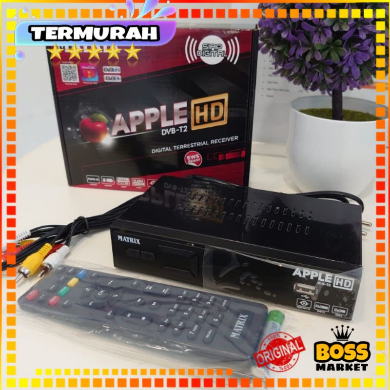DVB-T2 set top box (stb) digital Tv matrix apple