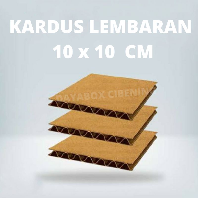 

Sheet Karton Uk 10x10 cm kardus Lembaran kecil