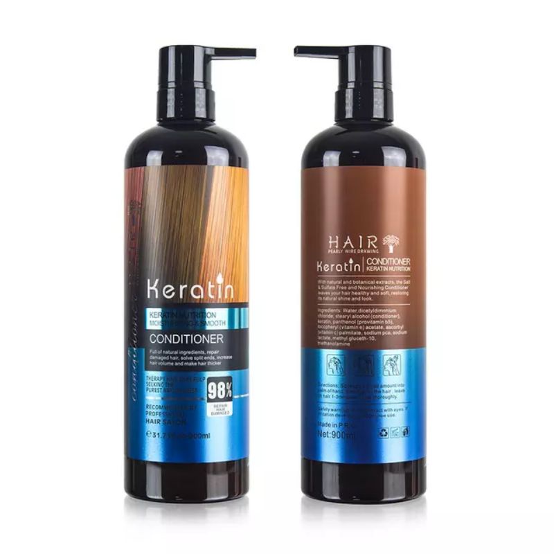 PROFESIONAL SALON MASKER RAMBUT KERATIN shampo &amp; Conditioner mask spa Kondisioner serum vitamin