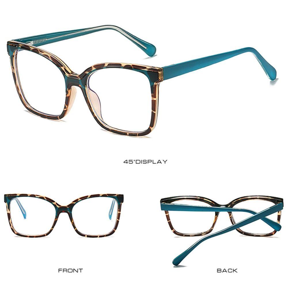 R-flower Blue Light Kacamata Kaca Mata Palsu Kacamata Anti Silau &amp; UV Flat Mirror Eyeglasses Bingkai Non Resep