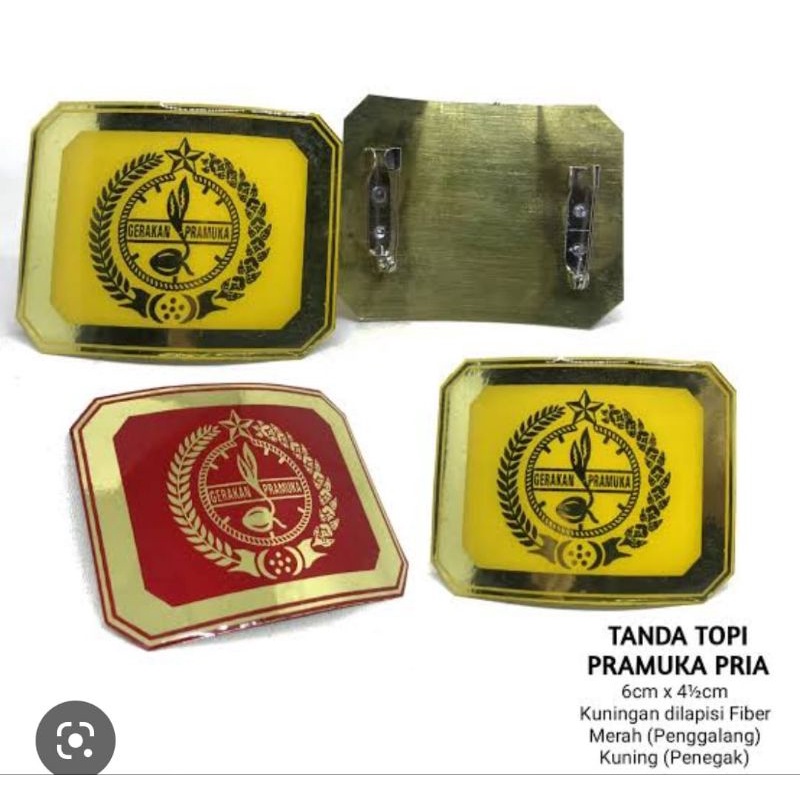 tanda topi baret/emblim baret pramuka