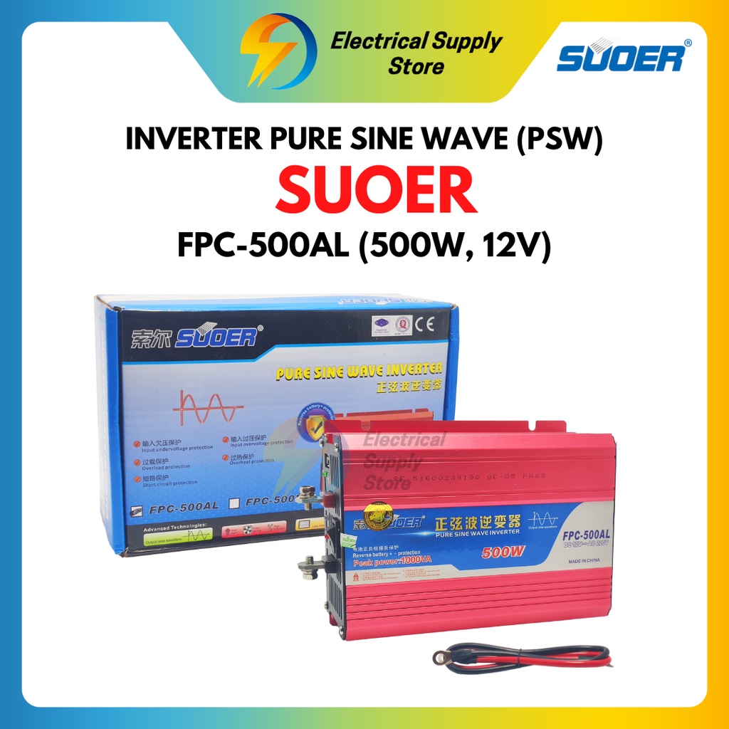 Jual Inverter Pure Sine Wave Suoer Psw V W Fpc Al Pengubah