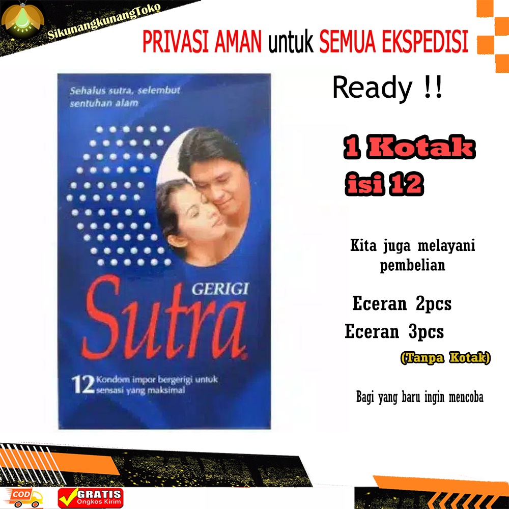 (SKN) PRIVASI TERJAMIN Kondom Condom Sutra Bergerigi Gerigi Berduri Dotted Bintil isi 12 pcs 2 3