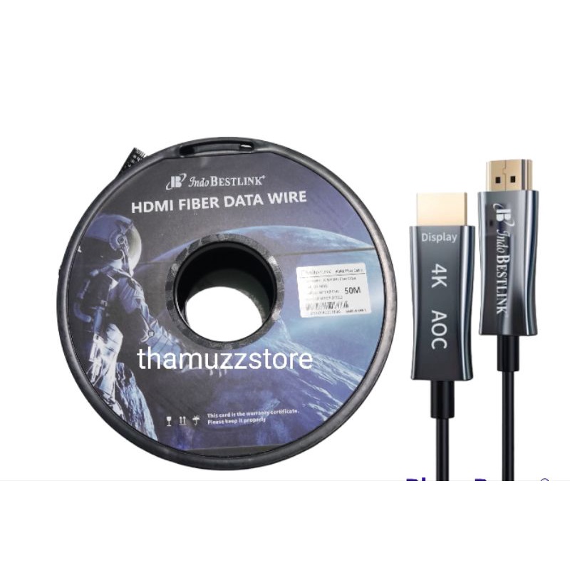 Kabel HDMI 2.0 Fiber Optic 50Meter Support 4K UHD Indo Bestlink