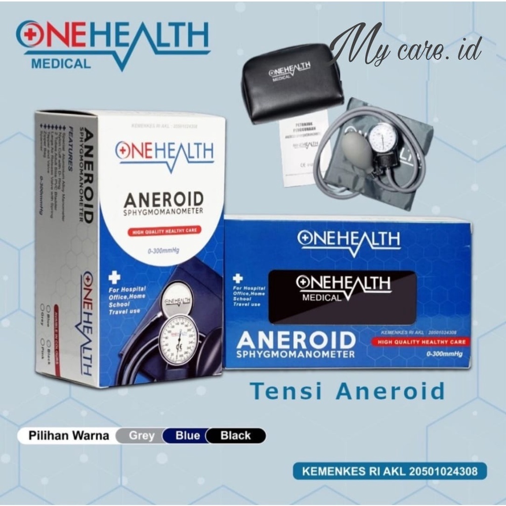 Jual Aneroid Sphygmomanometer Tensi Meter Manual Onehealth Shopee Indonesia