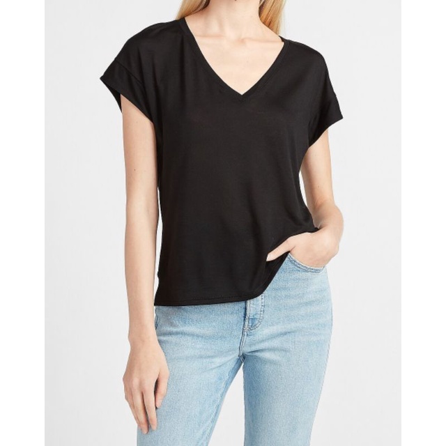 EXPRESS RELAXED DOLMAN SLEEVE V NECK DAN BOAT NECK TEE EV2