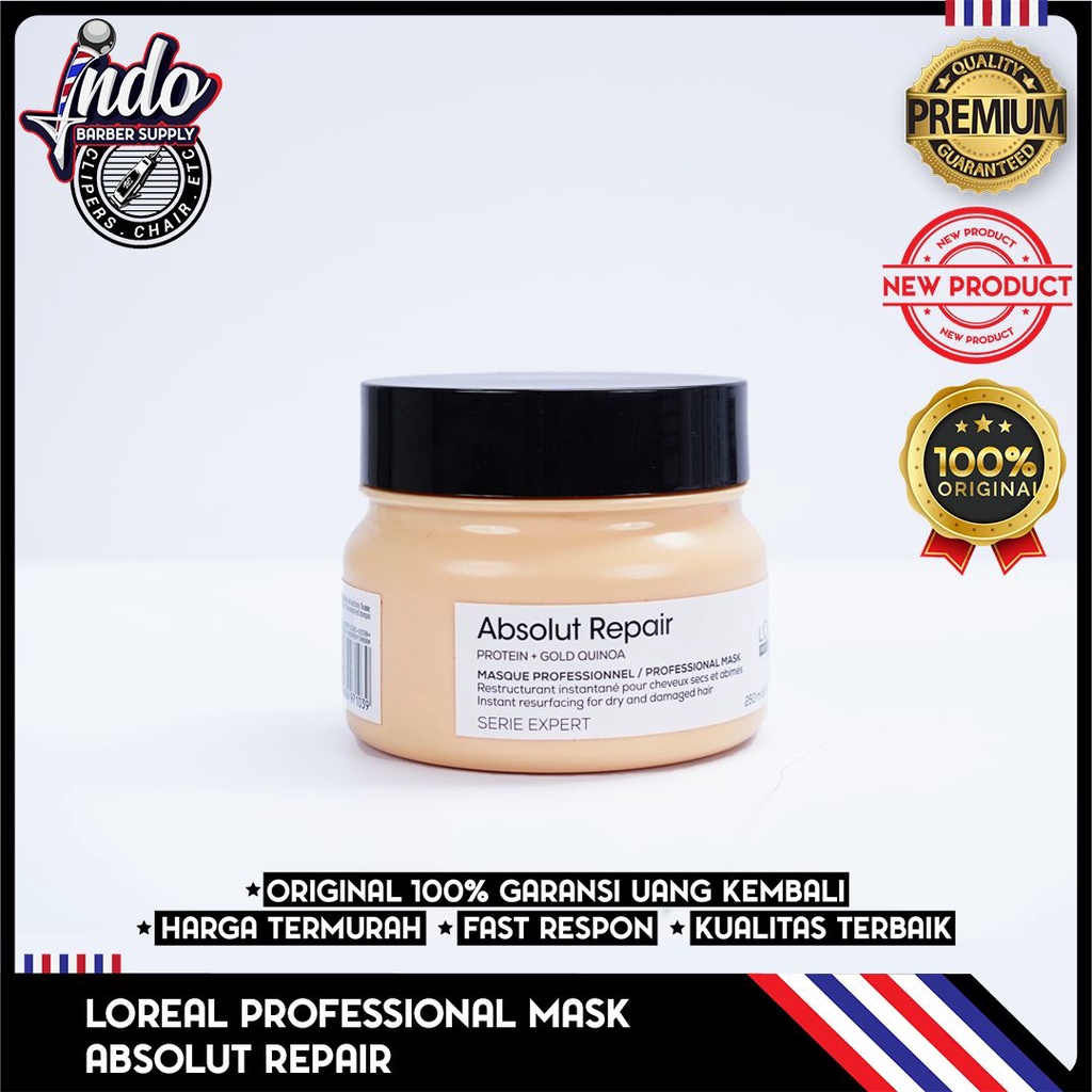 Loreal Professionnel Serie Expert Absolut Repair Hair Mask 250ml / Perawatan Rambut Rusak