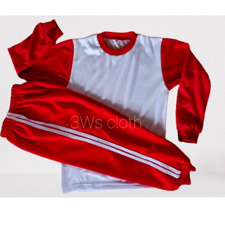 [Q-24 ❤] KAOS OLAHRAGA SD | SERAGAM OLAHRAGA SD | SETELAN OLAHRAGA SD | PUTIH MERAH/MERAH PUTIH SATU