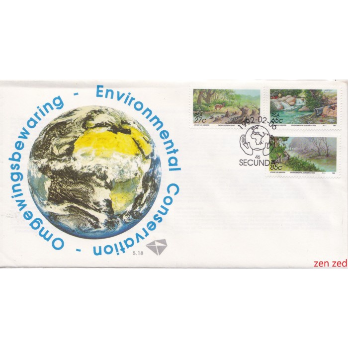 

A685 Prangko Afrika Selatan FDC 1992 Environmental Conservation 1 Pcs