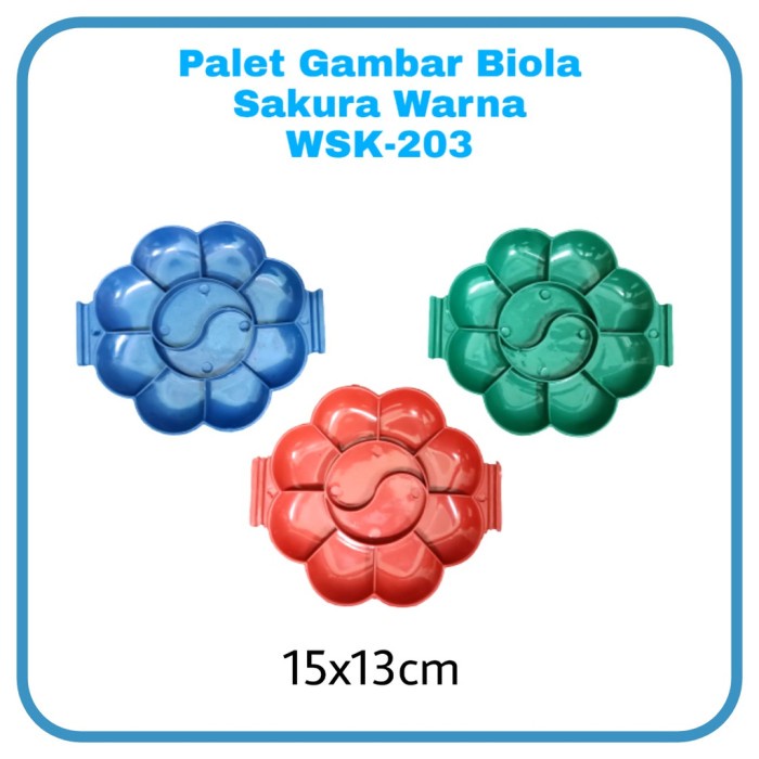 

PRO Palet Cat Air BIOLA seri Warna / Palet Gambar / Piring Cat Air - Sakura, Bebas