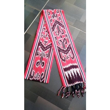 Syal scarf tenun etnik 12x180 cm dayak Kalimantan 7.7