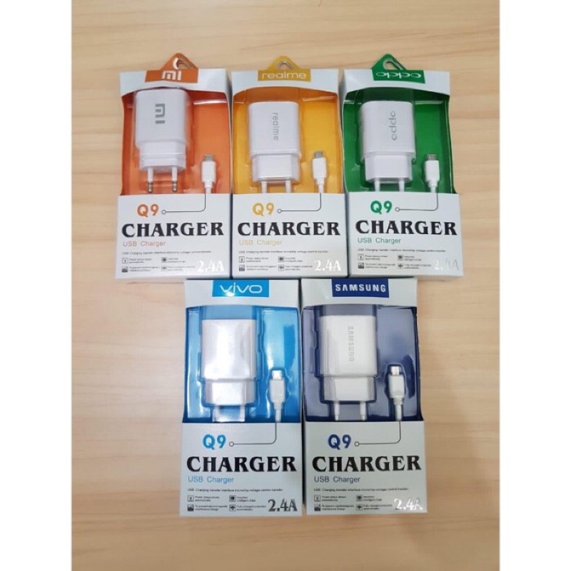 charger model Q9 fast charging kabel micro 2.4a