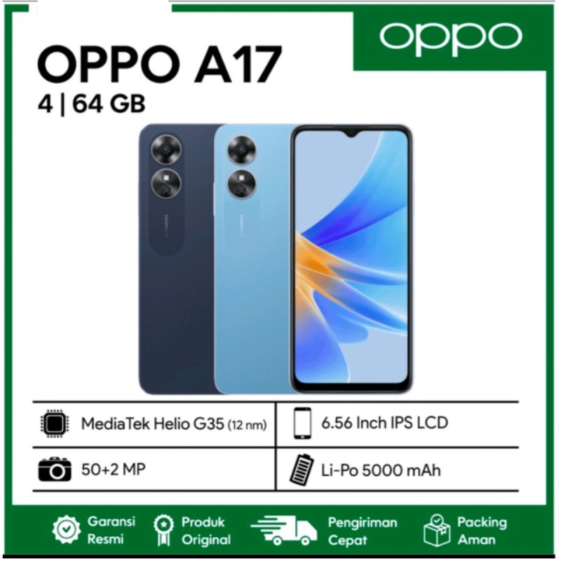 HP OPPO A17 RAM 4 / 64GB