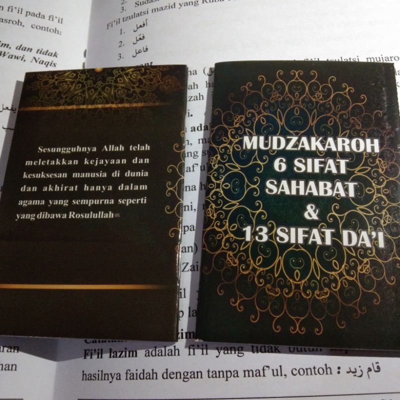 6 SIFAT sahabat -13 sifat DA'I - enam sifat shohabah (ukuran saku)