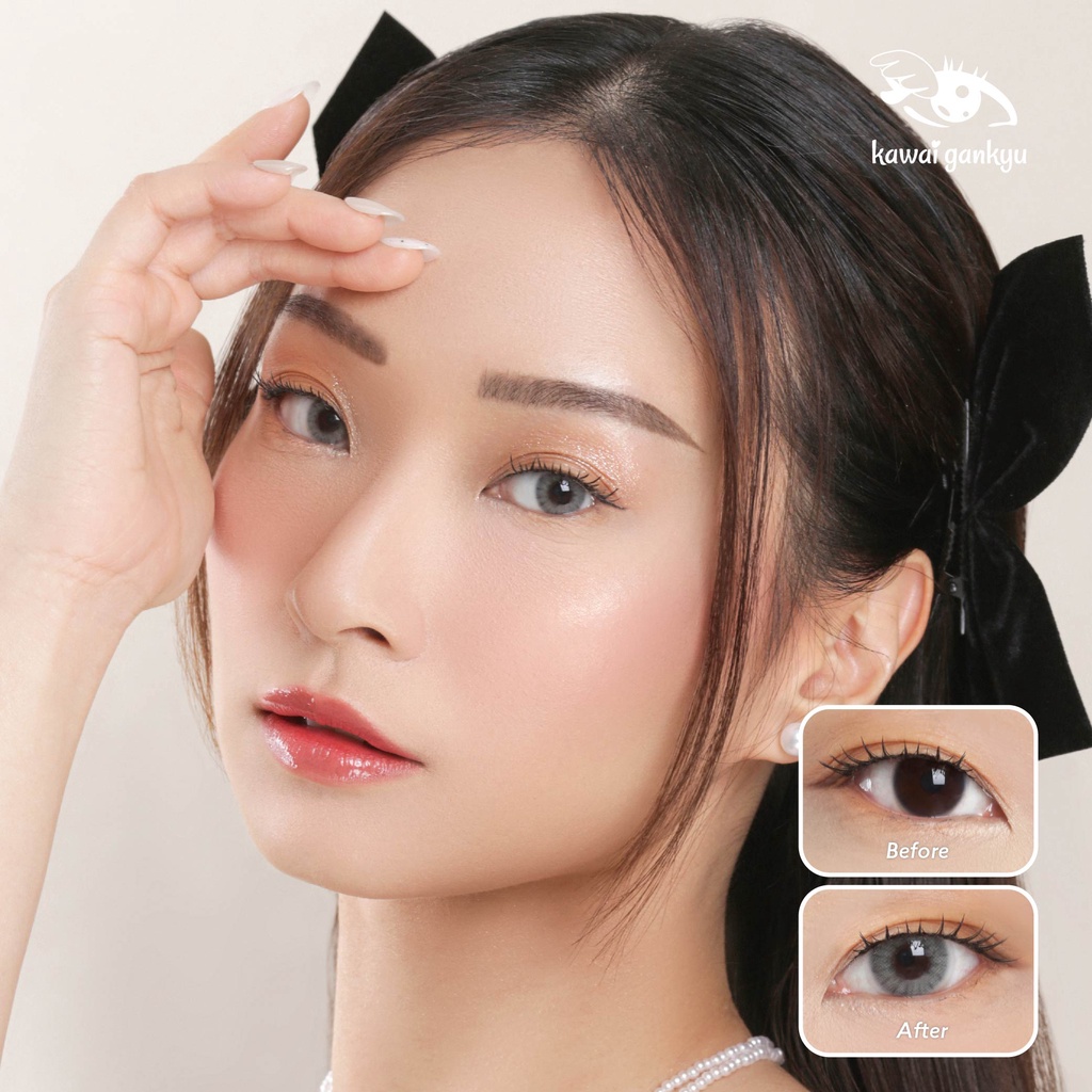 KawaiGankyu Softlens - Luina Santorini Gray (1botol)