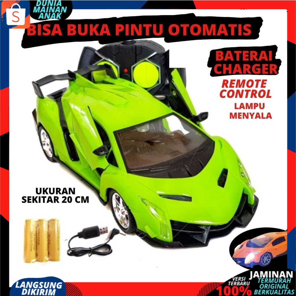 MAINAN ANAK MOBIL REMOTE CONTROL BATERAI CAS / RC SPORT CAR BUKA PINTU / MOBIL REMOT TERBARU