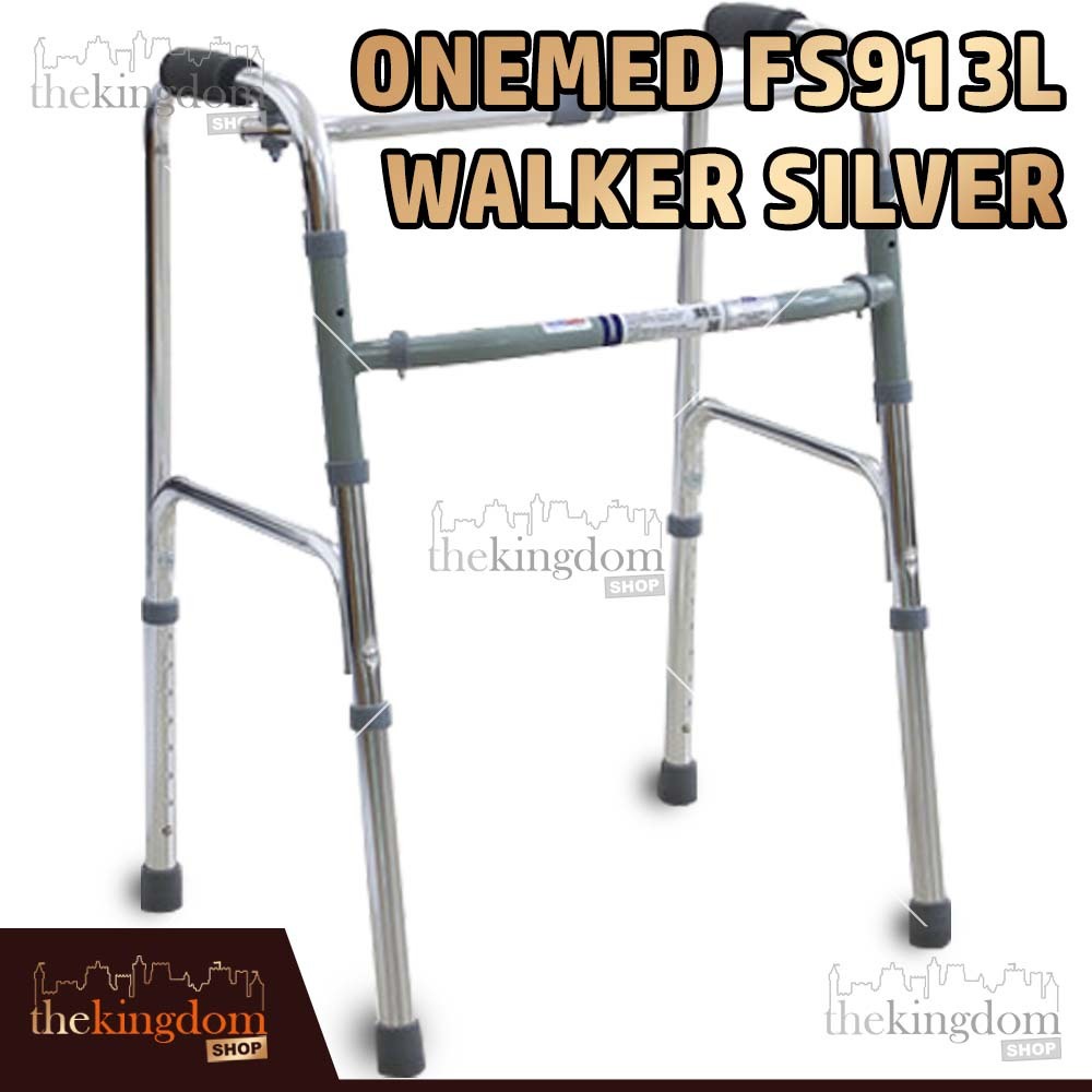 Jual Onemed FS913L Walker Silver Alat Bantu Jalan Tongkat Deluxe Lipat Shopee Indonesia