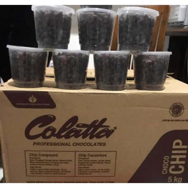 

CHOCO CHIPS MINI COLATTA 100gr-KERUCUT MINI FREE CUP PACKAGING