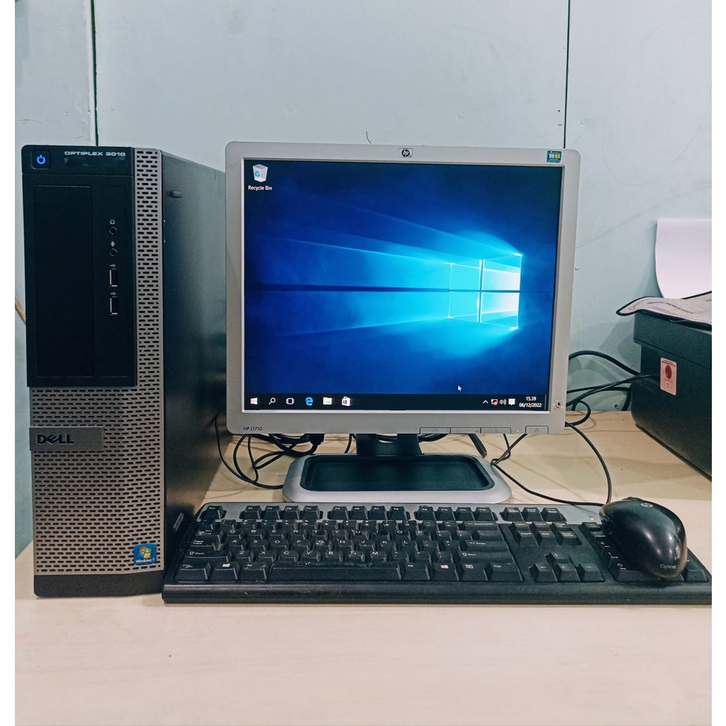 PC CORE I5 RAM 4GB HDD 320 GB PLUS MONITOR 16 ICH WIDE SIAP PAKAI