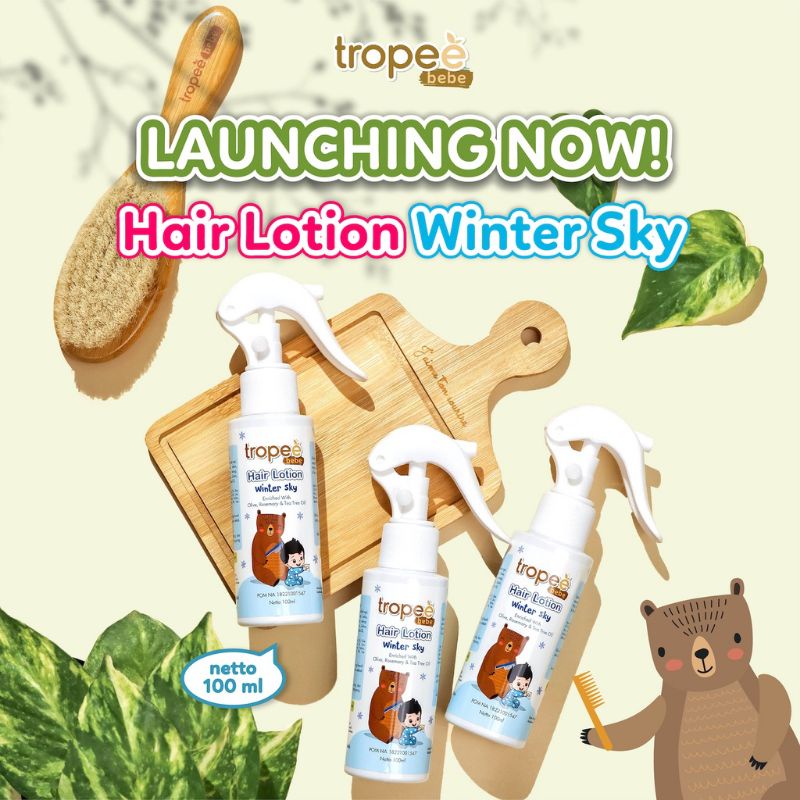 Tropee Hair Lotion Rambut Original / Winter Sky / Baby Shark Honeydew / Tuttifruity
