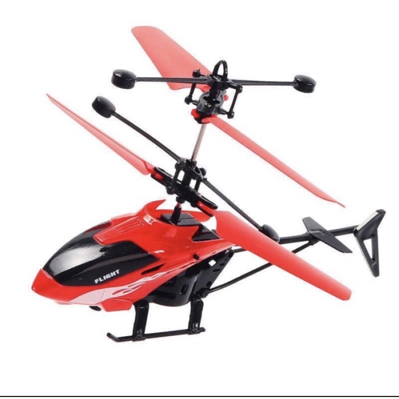 Mainan Rc Helikopter Sensor Tangan dan Remot Control Free Kabel cas - Minan Helikopter - Mainan helikopter remot