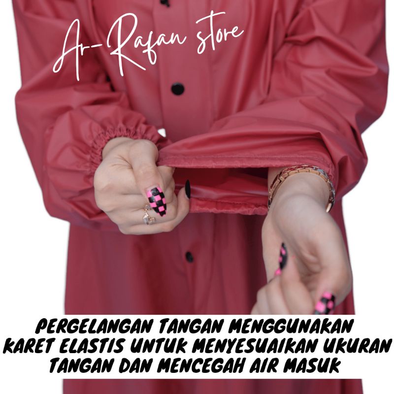 Jas Hujan Gamis Wanita  / Jas Hujan wanita / Jas Hujan Hijabers Anti Rembes