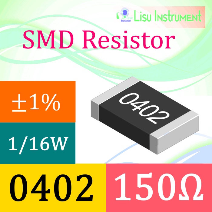 150R 0402 ±1% Thick Film Resistors SMD Chip Resistor 150Ω