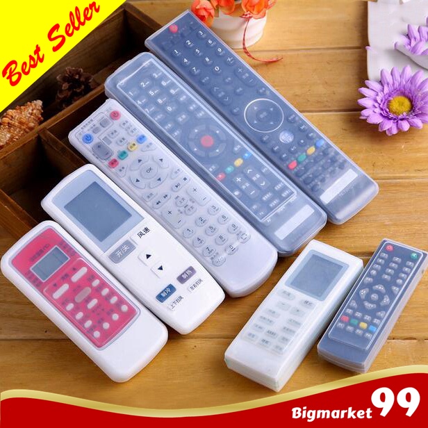 Cover Remot TV Universal Sarung Silikon Remote TV Samsung LG Panasonic Xiaomi 16 x 5.5 cm