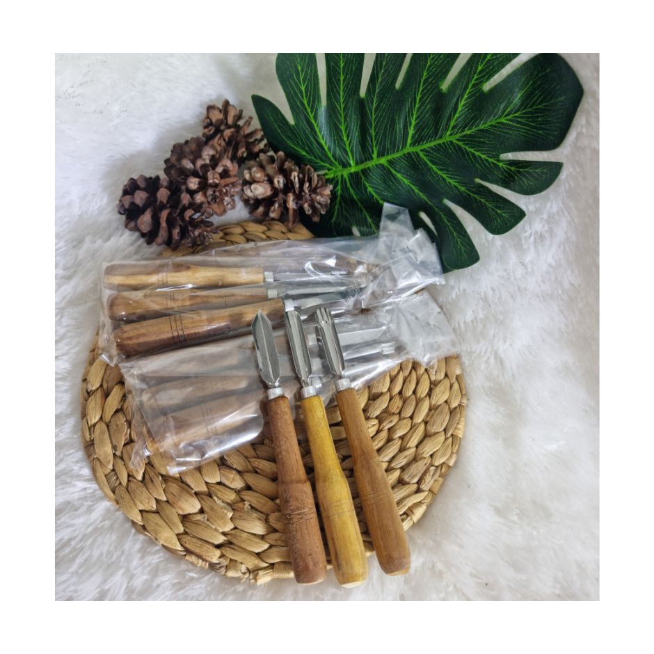 Promo termurah Pisau ukir buah / pisau garnish / pisau carving PISAU GARNISH ISI 3/PISAU UKIR BUAH S