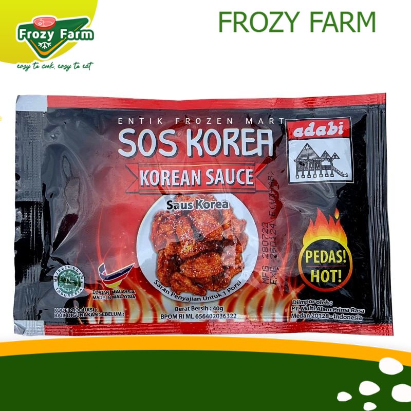 

Adabi Saos Korea 40gr | Frozy Farm