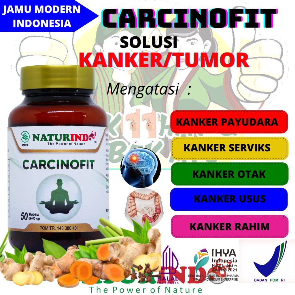 Naturindo Carcinofit Obat Kanker Tumor Payudara serviks Tumor Jinak Ganas