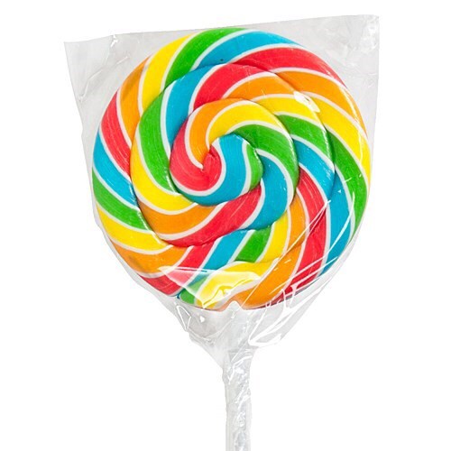 

Rainbow Assorted Lollipop Candy 22Gr/Pcs