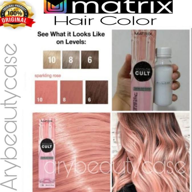 | MATRIX SOCOLOR CULT SPARKLING ROSE CAT RAMBUT + OXIDANT PEWARNA EE6464GR
